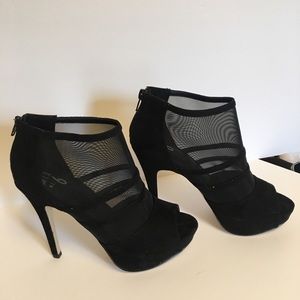 Mix No. 6 Black Mesh Stiletto